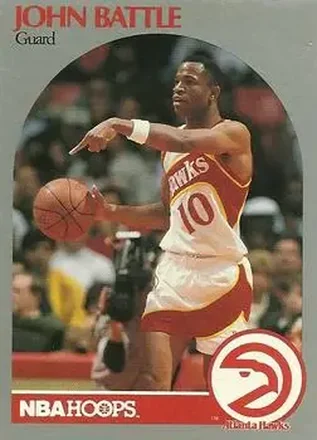 1990-91 Hoops #27 - John Battle - Atlanta Hawks