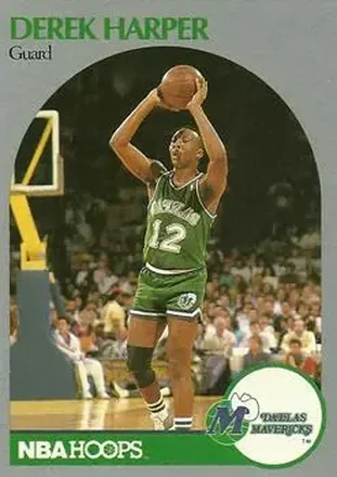 1990-91 Hoops #86 - Derek Harper - Dallas Mavericks