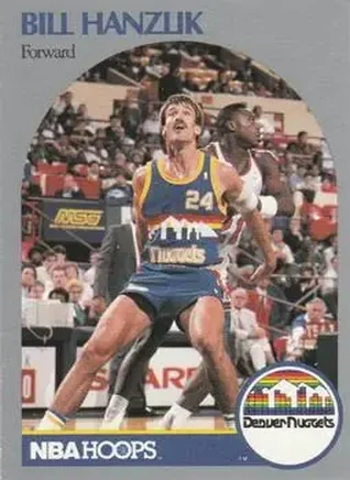 1990-91 Hoops #95 - Bill Hanzlik - Denver Nuggets