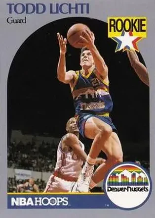 1990-91 Hoops #98 - Todd Lichti - Denver Nuggets