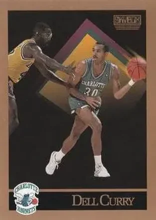 1990-91 SkyBox #28 - Dell Curry - Charlotte Hornets