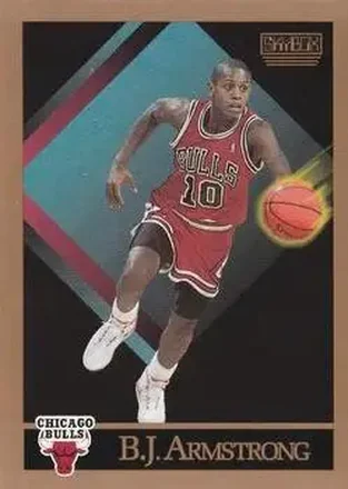 1990-91 SkyBox #37 - B.J. Armstrong - Chicago Bulls