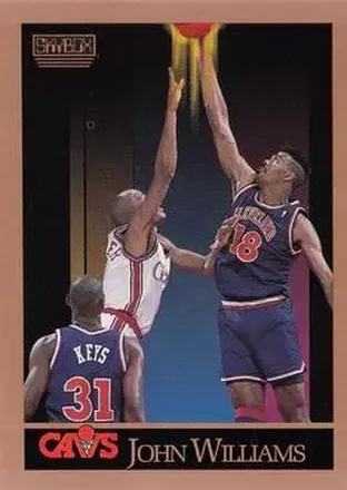 1990-91 SkyBox #58 - John Williams - Cleveland Cavaliers