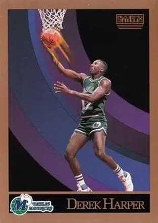 1990-91 SkyBox #64 - Derek Harper - Dallas Mavericks