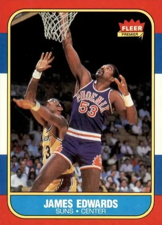 1986-87 Fleer #29 - James Edwards - Phoenix Suns