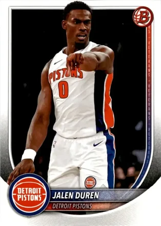 2025-26 Bowman #75 - Jalen Duren - Detroit Pistons