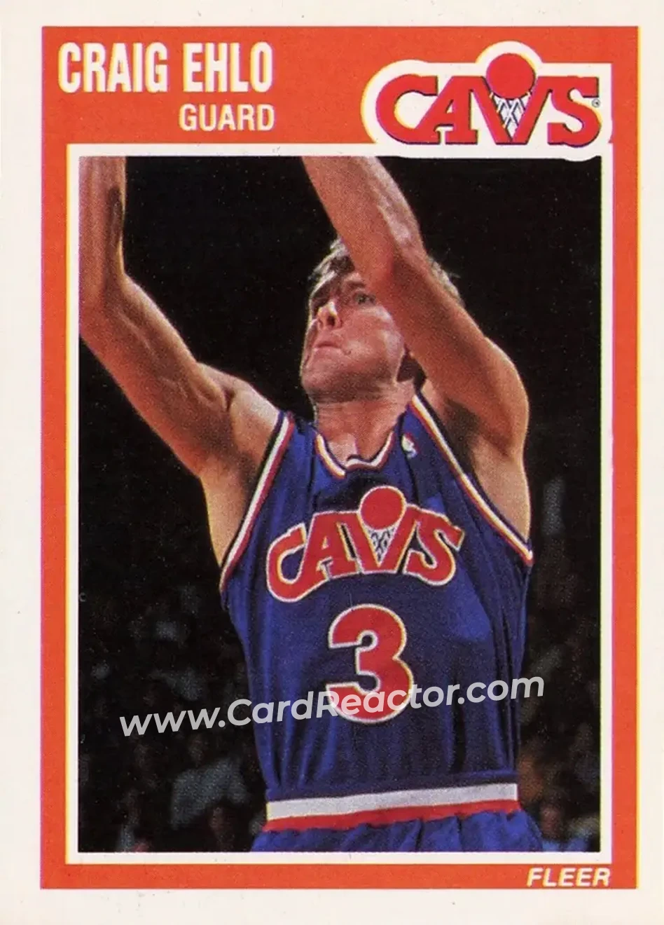 1989-90 Fleer #26 - Craig Ehlo - Cleveland Cavaliers - Front