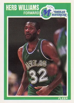 1989-90 Fleer #37 - Herb Williams - Dallas Mavericks