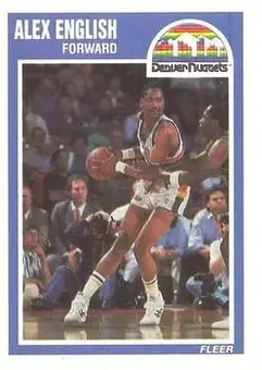 1989-90 Fleer #40 - Alex English - Denver Nuggets