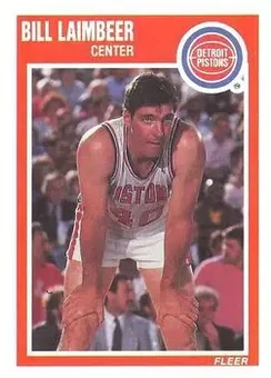 1989-90 Fleer #48 - Bill Laimbeer - Detroit Pistons