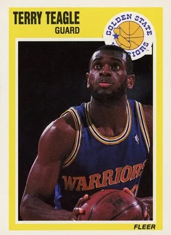 1989-90 Fleer #57 - Terry Teagle - Golden State Warriors