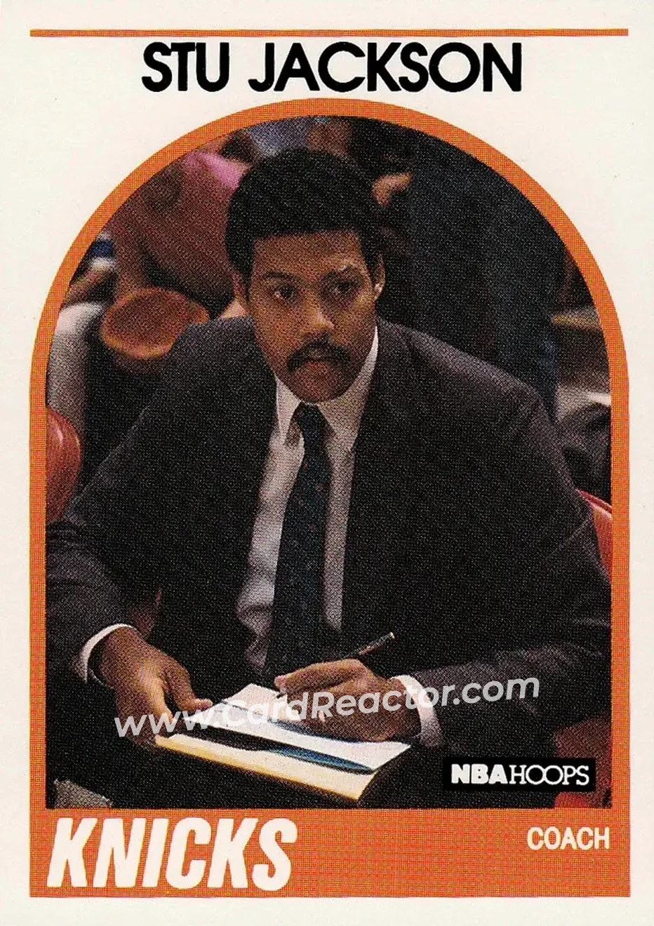 1989-90 Hoops #60 - Stu Jackson - New York Knicks - Front