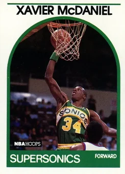 1989-90 Hoops #70 - Xavier McDaniel - Seattle SuperSonics