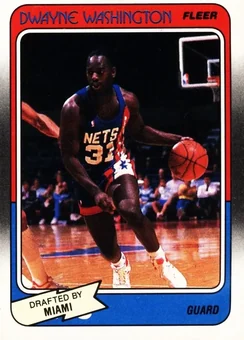 1988-89 Fleer #71 - Dwayne Washington - Miami Heat