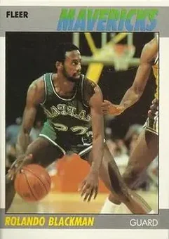 1987-88 Fleer #12 - Rolando Blackman - Dallas Mavericks