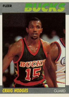 1987-88 Fleer #52 - Craig Hodges - Milwaukee Bucks