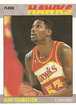 1987-88 Fleer #63 - Cliff Levingston - Atlanta Hawks