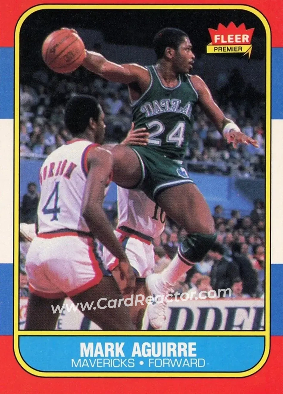 1986-87 Fleer #3 - Mark Aguirre - Dallas Mavericks - Front