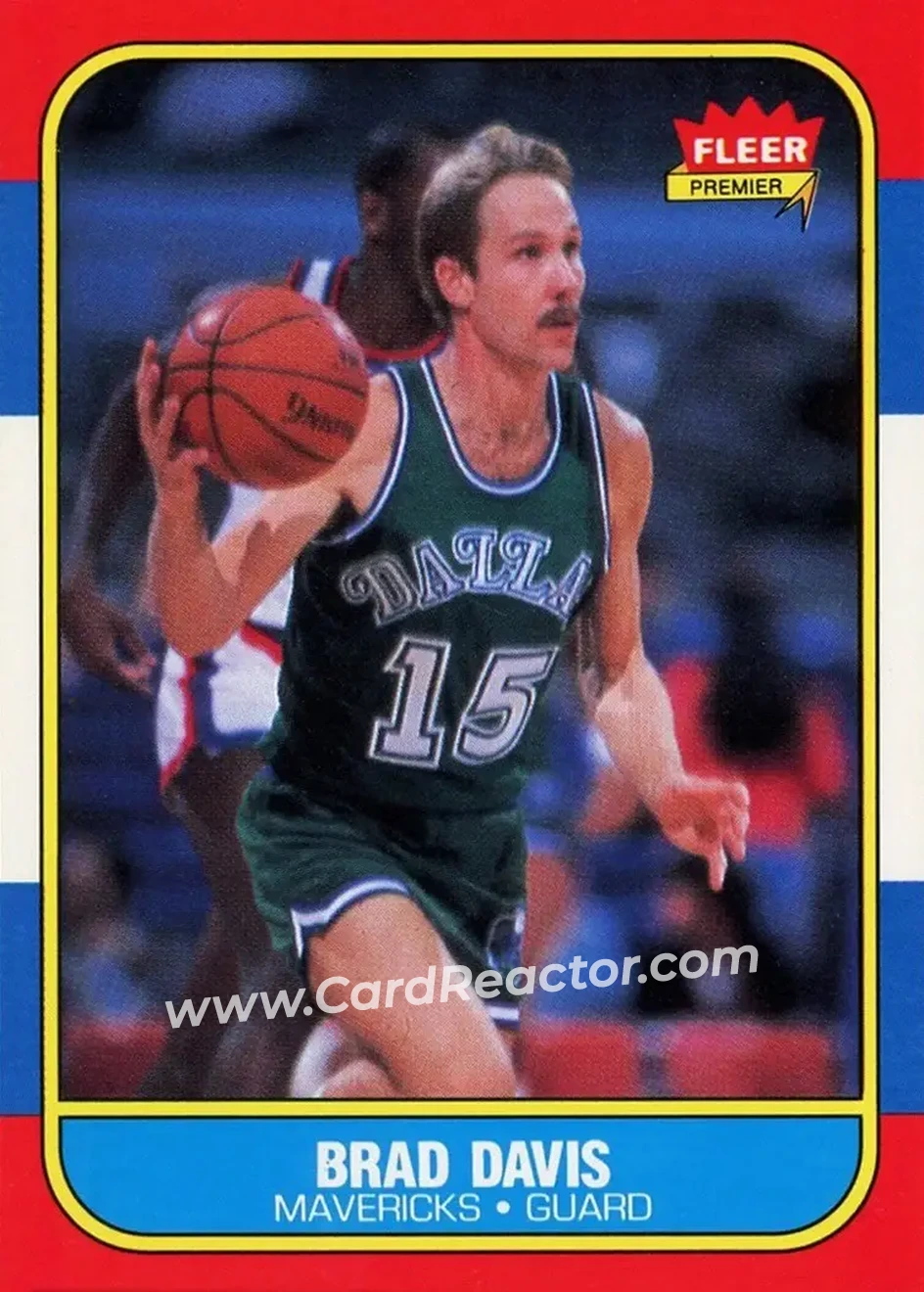 1986-87 Fleer #22 - Brad Davis - Dallas Mavericks - Front