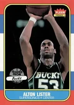 1986-87 Fleer #64 - Alton Lister - Seattle SuperSonics