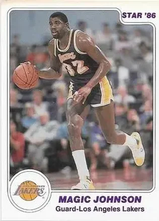 1985-86 Star #28 - Magic Johnson - Los Angeles Lakers
