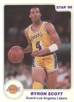1985-86 Star #32 - Byron Scott - Los Angeles Lakers