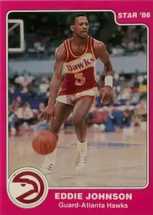 1985-86 Star #44 - Eddie Johnson - Atlanta Hawks