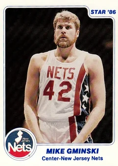 1985-86 Star #62 - Mike Gminski - New Jersey Nets