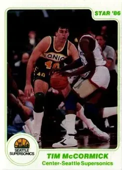 1985-86 Star #68 - Tim McCormick - Seattle SuperSonics