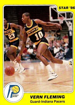 1985-86 Star #83 - Vern Fleming - Indiana Pacers