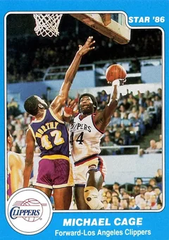 1985-86 Star #89 - Michael Cage - Los Angeles Clippers