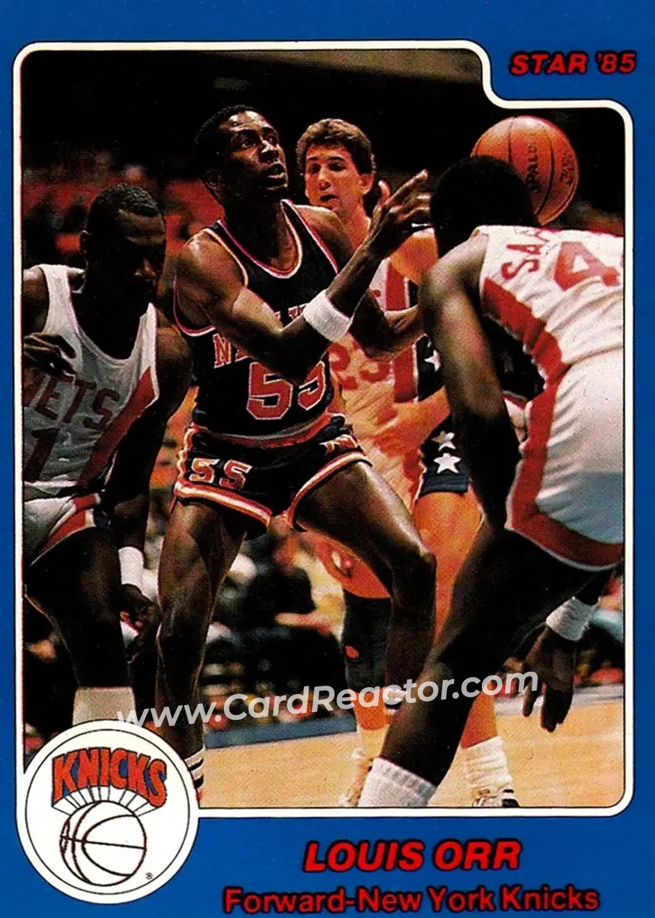 1984-85 Star #32 - Louis Orr - New York Knicks - Front