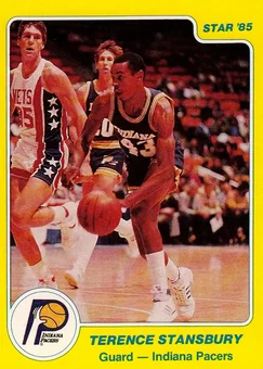 1984-85 Star #59 - Terence Stansbury - Indiana Pacers