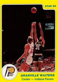 1984-85 Star #62 - Granville Waiters - Indiana Pacers