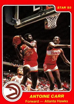 1984-85 Star #78 - Antoine Carr - Atlanta Hawks