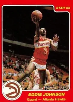 1984-85 Star #81 - Eddie Johnson - Atlanta Hawks