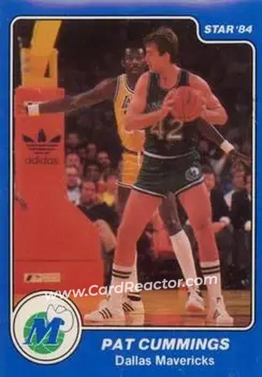1983-84 Star #51 - Pat Cummings - Dallas Mavericks - Front