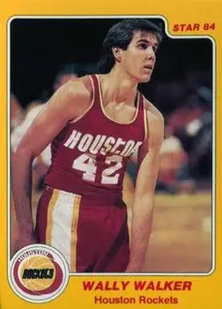 1983-84 Star #84 - Wally Walker - Houston Rockets