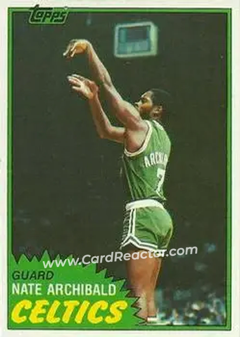1981-82 Topps #3 - Nate Archibald - Boston Celtics - Front