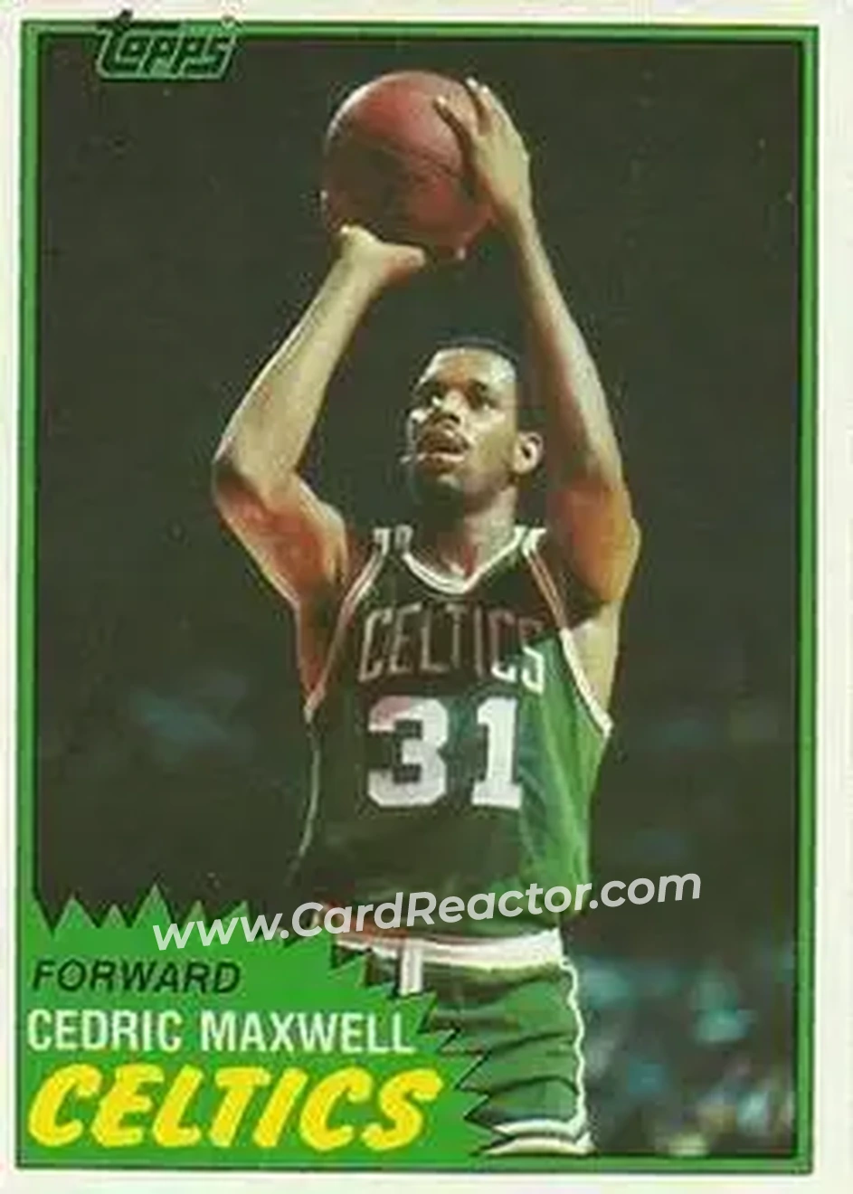 1981-82 Topps #5 - Cedric Maxwell - Boston Celtics - Front