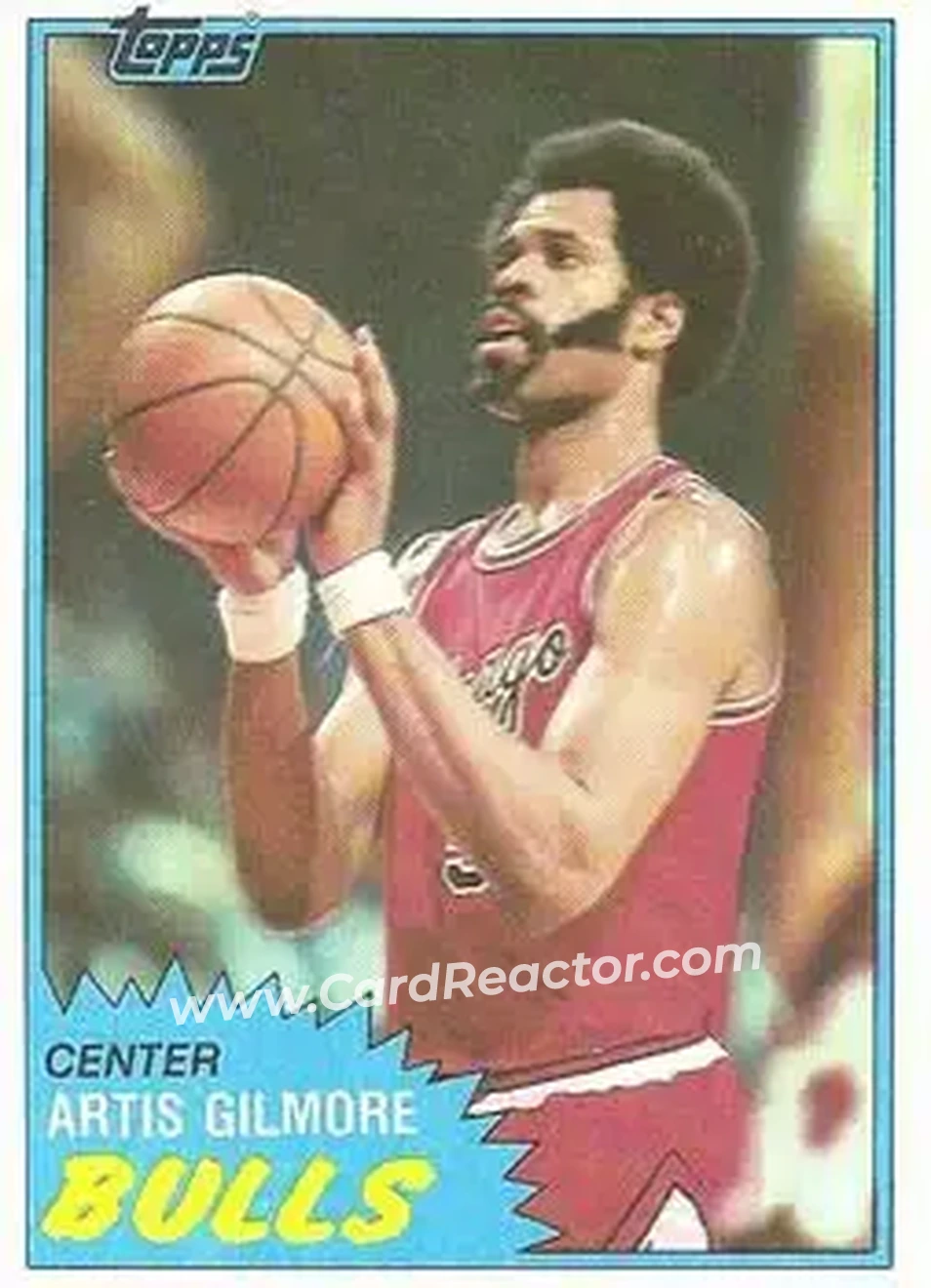 1981-82 Topps #7 - Artis Gilmore - Chicago Bulls - Front