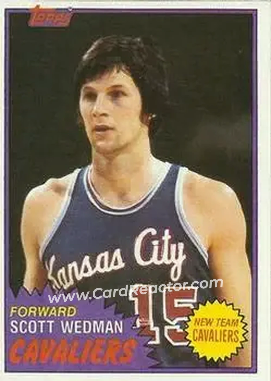 1981-82 Topps #19 - Scott Wedman - Cleveland Cavaliers - Front