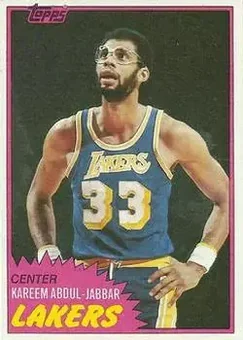 1981-82 Topps #20 - Kareem Abdul-Jabbar - Los Angeles Lakers