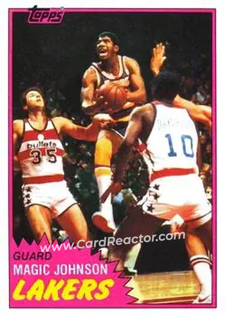1981-82 Topps #21 - Magic Johnson - Los Angeles Lakers - Front