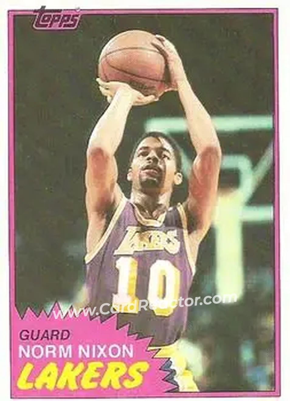 1981-82 Topps #22 - Norm Nixon - Los Angeles Lakers - Front