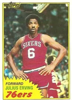 1981-82 Topps #30 - Julius Erving - Philadelphia 76ers