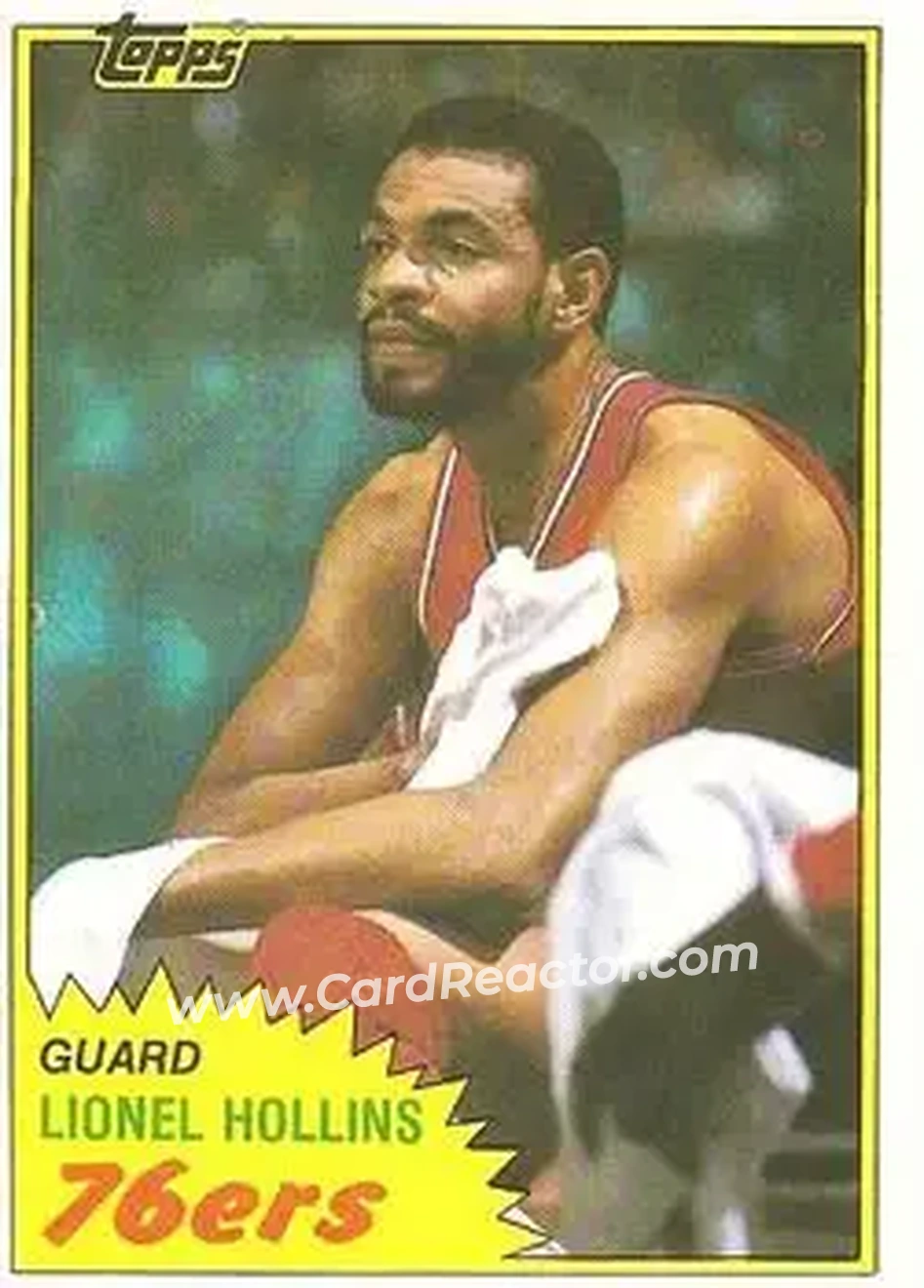 1981-82 Topps #31 - Lionel Hollins - Philadelphia 76ers - Front 1981-82 Topps #31 - Lionel Hollins - Philadelphia 76ers - Front