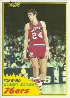 1981-82 Topps #32 - Bobby Jones - Philadelphia 76ers