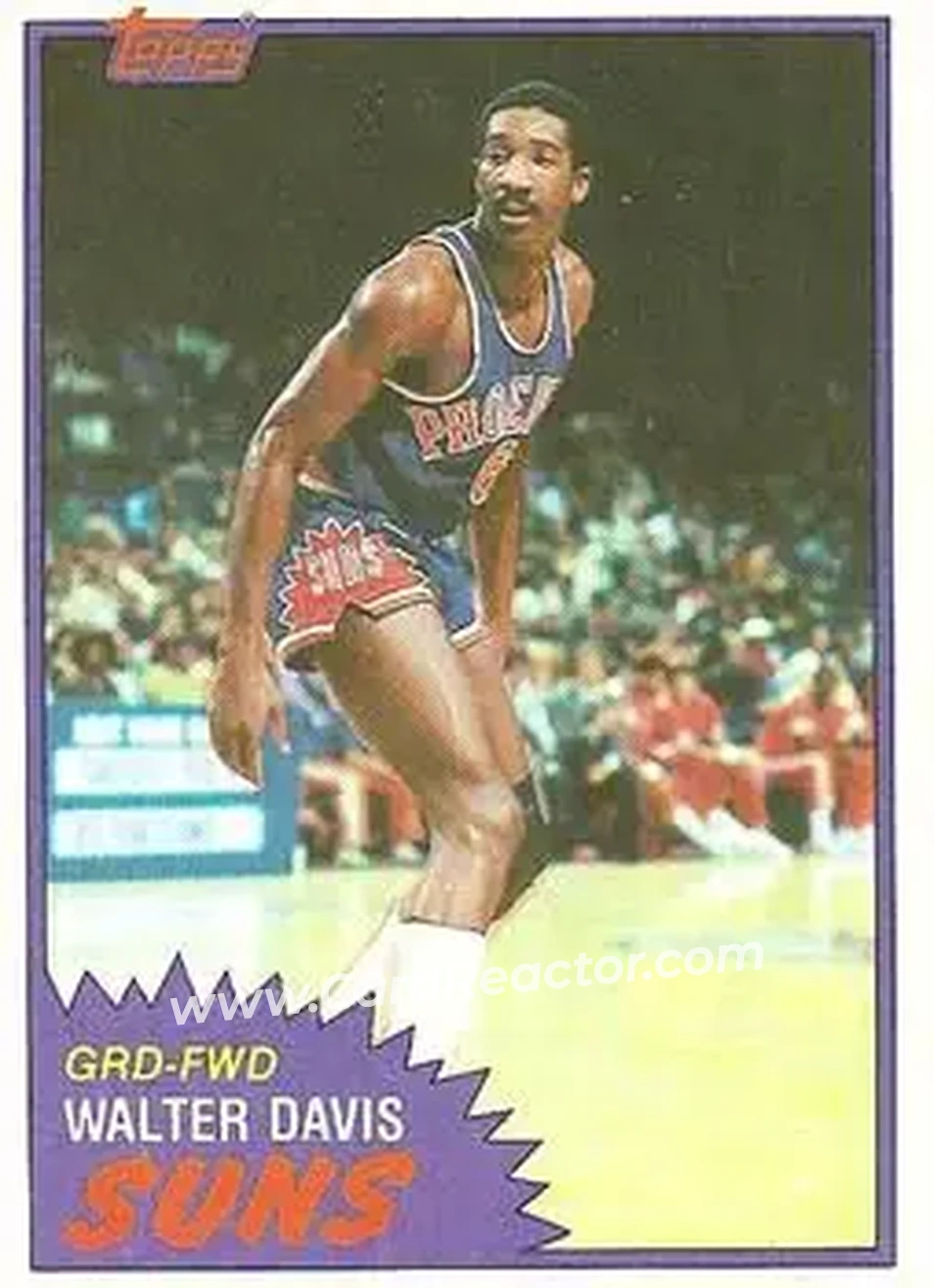 1981-82 Topps #33 - Walter Davis - Phoenix Suns - Front
