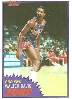 1981-82 Topps #33 - Walter Davis - Phoenix Suns